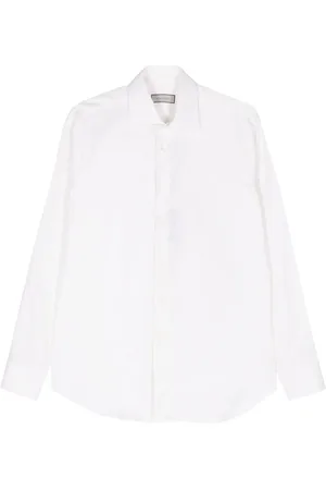 CANALI Chemise en popeline à manches longues
