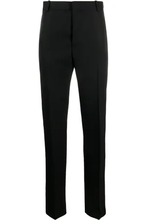 Alexander McQueen Pantalon de costume à détails satinés