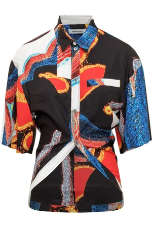 AMBUSH Chemise imprimée à détail noué