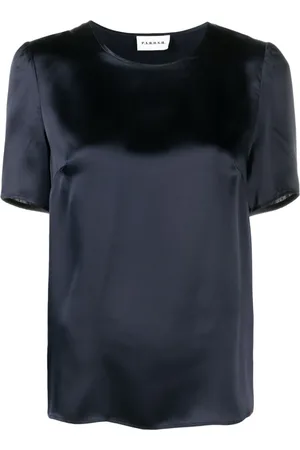 P.A.R.O.S.H. Blouse en satin à manches courtes