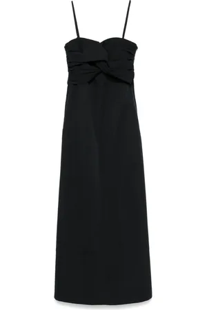 Jil Sander Robe longue à détail torsadé