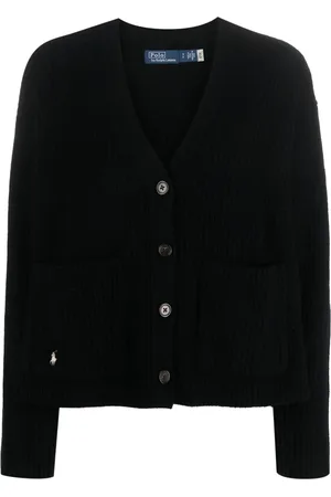 Ralph Lauren Cardigan brodé à design nervuré