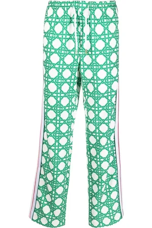 Casablanca Pantalon droit à motif monogrammé