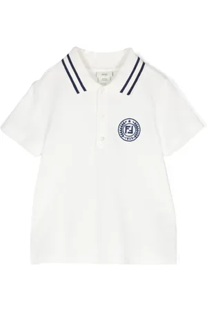 Fendi Polo en coton à logo brodé