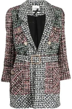 Edward Achour Paris Veste en tweed à coupe courte