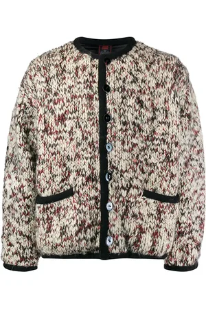 Jean Paul Gaultier Veste en maille épaisse à design sans col