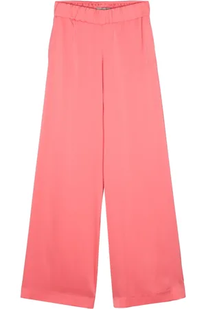 D.EXTERIOR Pantalon en satin à coupe ample