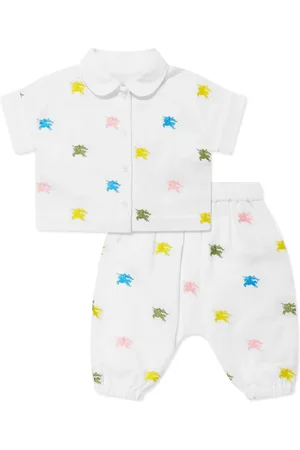 Burberry Ensemble en coton à logo brodé