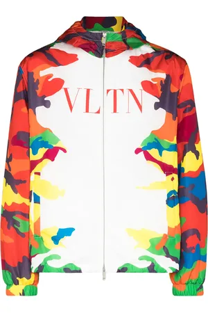 VALENTINO GARAVANI Veste zippée à motif VLTN camouflage