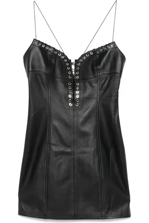 Ludovic De Saint Sernin Robe courte Cleavage en cuir