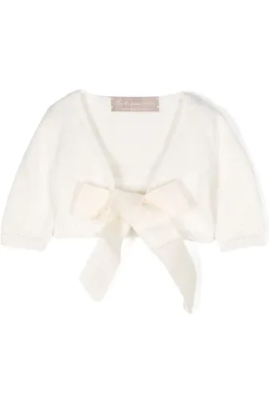LA STUPENDERIA Cardigan en coton à nouer