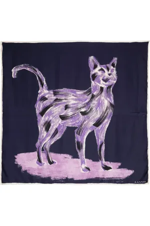 Lanvin écharpe à logo imprimé
