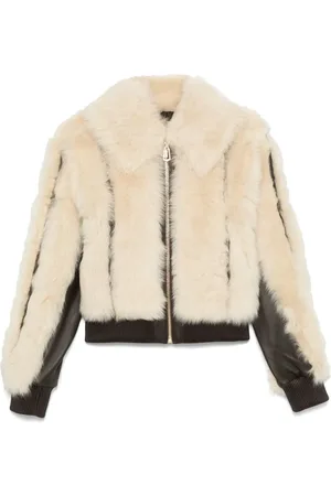 ZIMMERMANN Veste en peau lainée à fermeture zippée