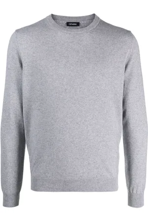 CENERE GB Pull en maille fine à col rond