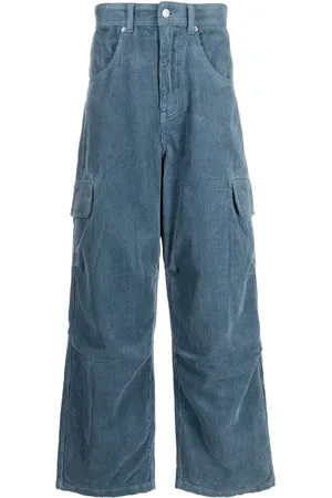 FIVE CM Pantalon en velours côtelé à poches cargo