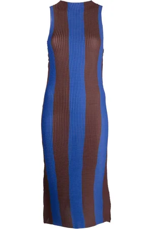 SUNNEI Robe mi-longue plissée à rayures