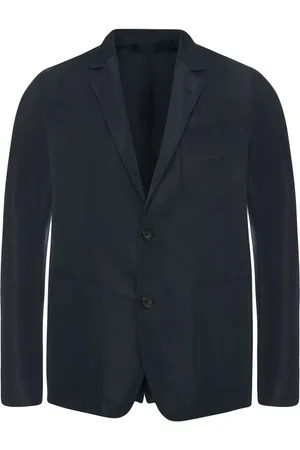 Alexander McQueen Veste structurée à logo brodé