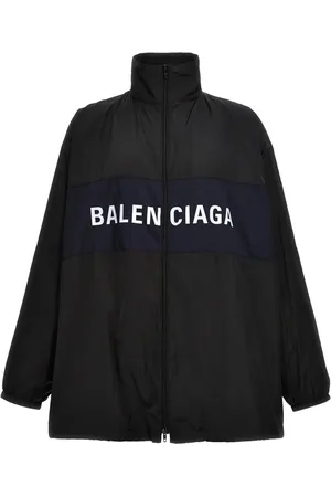 Balenciaga Coupe-vent zippé à logo imprimé