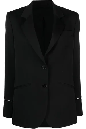 DEL CORE Blazer en laine vierge à simple boutonnage
