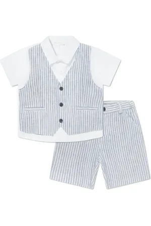 PATACHOU Ensemble-short rayé en lin