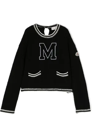 Moncler Pull en maille à patch logo