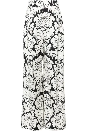 Alexander McQueen Pantalon à imprimé Damask