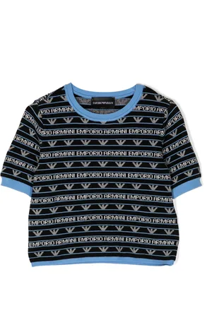 Emporio Armani Ensemble en maille à logo intarsia
