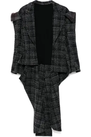YOHJI YAMAMOTO Cardigan uni à design drapé
