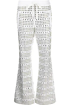 Marni Pantalon évasé à ornements en cristal