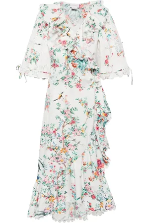 Camilla Robe mi-longue à fleurs