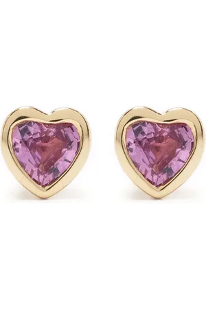 EF Collection Puces d’oreilles en 14ct serties de saphirs