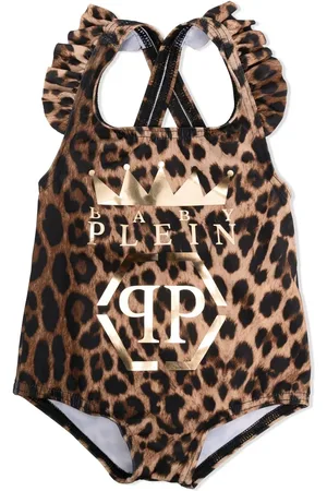 Philipp Plein Maillot de bain à imprimé léopard