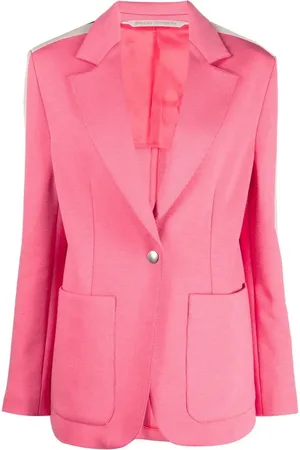 Palm Angels Blazer boutonné à bords rayés