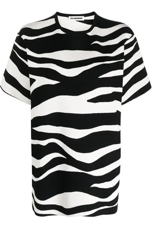 Jil Sander T-shirt à imprimé zébré