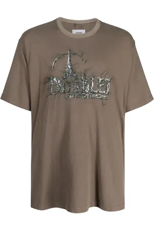 DOUBLET T-shirt en coton à logo brodé