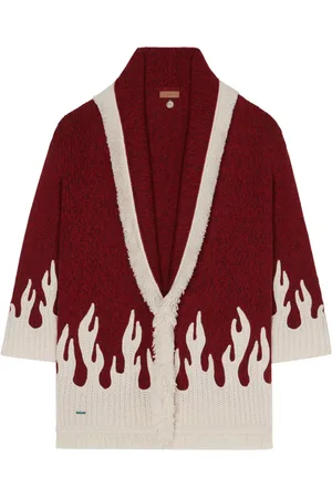 Alanui Cardigan à motif flamme