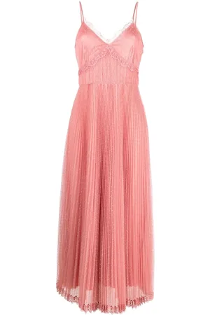 Twin-Set Robe en dentelle à plis