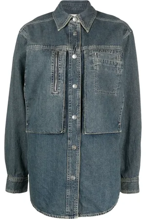 Isabel Marant Chemise en jean à effet délavé
