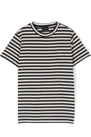 FAY T-shirt en coton à rayures