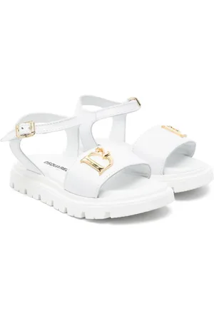 Dsquared2 Sandales en cuir à plaque logo
