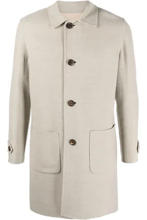 ELEVENTY Manteau boutonné à col italien
