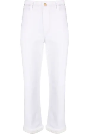 Max Mara Pantalon slim à bords francs
