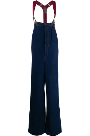 Jean Paul Gaultier Pantalon ample à bretelles