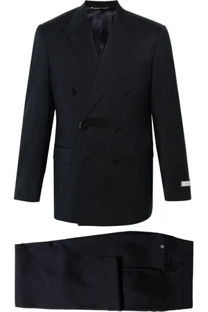 CANALI Costume rayé à boutonnière croisée