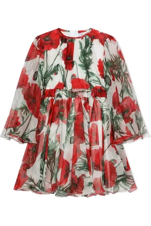Dolce & Gabbana Robe froncée à fleurs
