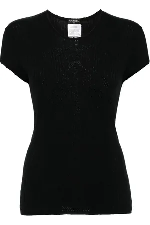 CHANEL Haut CC en maille pointelle (2004)
