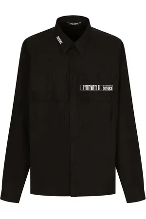 Dolce & Gabbana Chemise en coton à logo imprimé