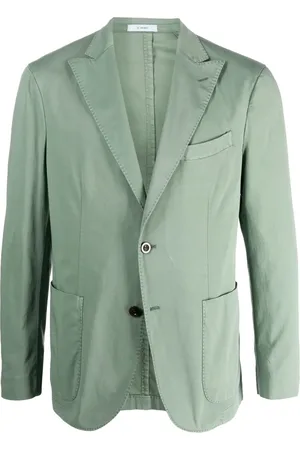 Boglioli Blazer en coton stretch à simple boutonnage