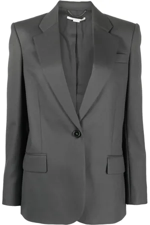 Stella McCartney Blazer en flanelle à simple boutonnage