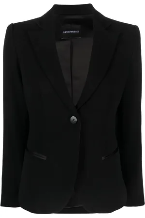 Emporio Armani Blazer à bords satinés